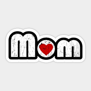 Mom White Logo Sticker